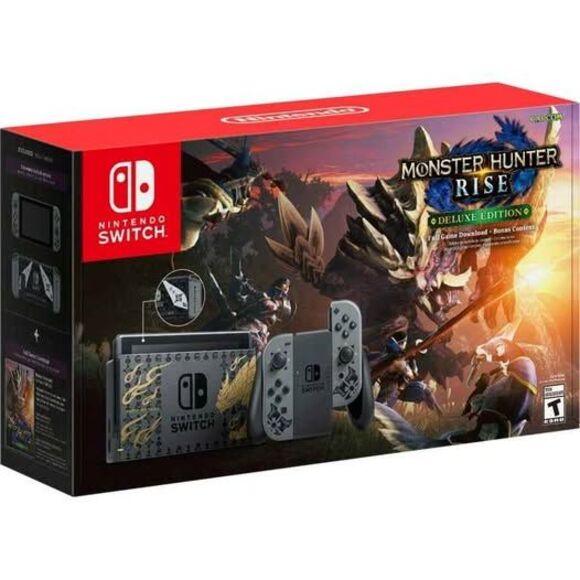 Nintendo Switch Monster Hunter Rise Edition Console - Picture 2 of 2